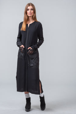 OFFSET DRESS - black - Sample