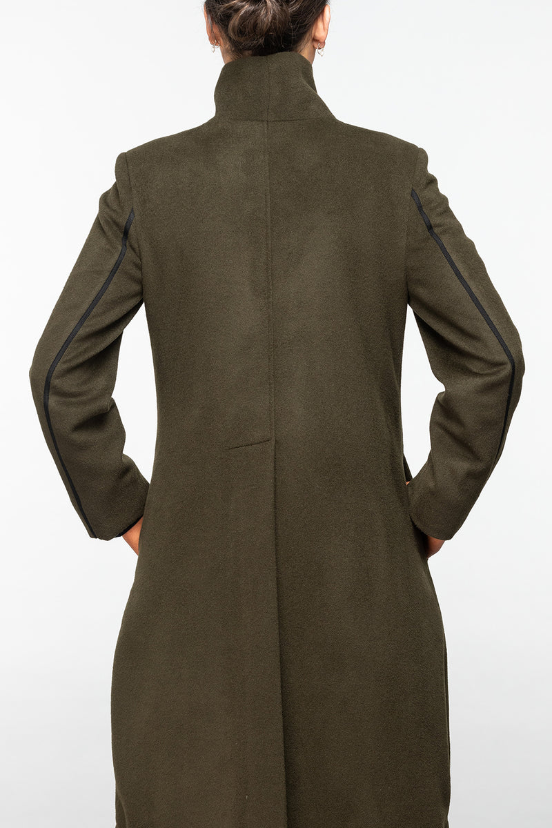 Coat to Note - Wool Coat - Khaki